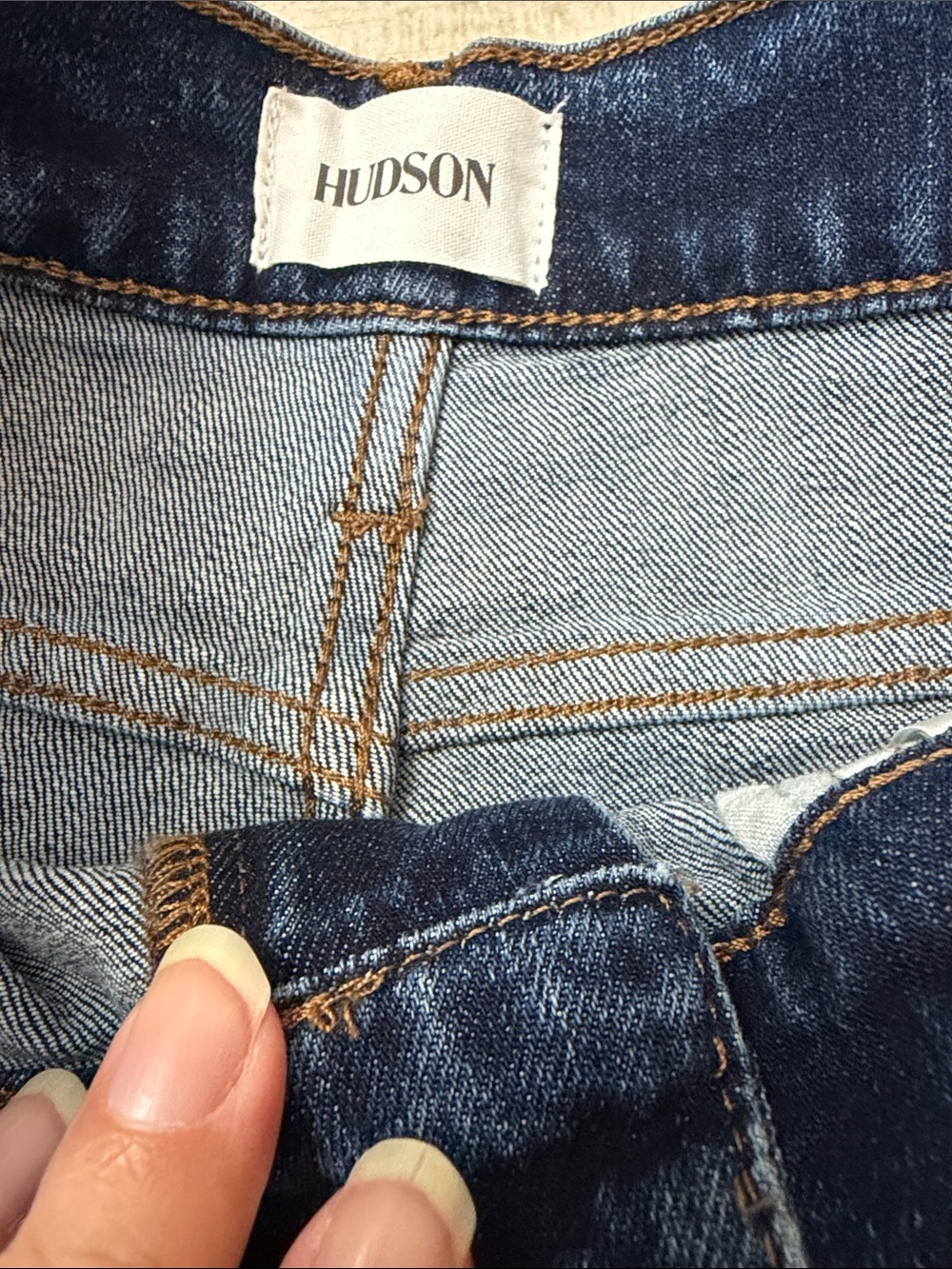 Hudson Rosalie Jeans Wide-Leg High-Rise Jeans - Blue (Woolf) - Picture 8 of 11